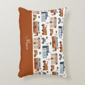 病院、火災、警察の都市のパター子供へン アクセントクッション (正面(垂直))