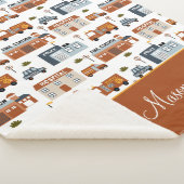 病院、火災、警察の都市のパター子供へン シェルパブランケット (3/4)