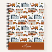 病院、火災、警察の都市のパター子供へン ノートブック (正面)