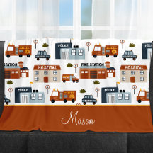 病院、火災、警察の都市のパター子供へン