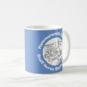 病院、診療所、または手術(ナース名)。 コーヒーマグカップ (正面右)