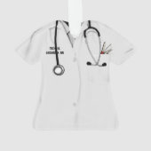 病院RNナース収集可能 オーナメント (裏面)