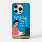 症状をグーグルで調べた… iPhoneケース (裏面)