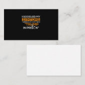 症状をグーグルで調べてみると、切り札が必要だと分かった 名刺 (正面/裏面)