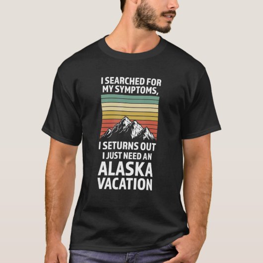 症状を探したアラスカ休暇州Alas Tシャツ (正面)