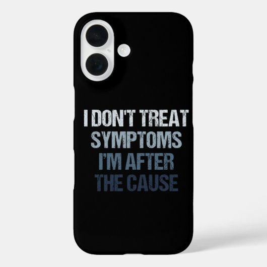 症状を治すのではなく原因を探るのよ 面白い Case-Mate iPhoneケース (裏面)