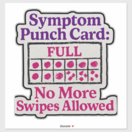 症状パンチカードステッカー シール