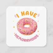 痔がある スクエア名刺 (正面)