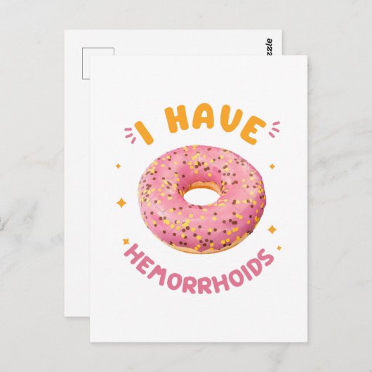 痔がある ポストカード (正面/裏面)
