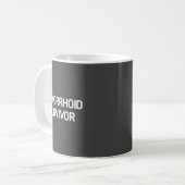 痔の生き残り 楽しいジョーク 辛口 コーヒーマグカップ (正面左)