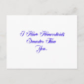 痔は頭が切れるお前より… ポストカード (正面)