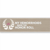 痔核バンパーステッカー シール (正面)