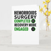 痔瘻手術経験者の回復期向けギフト カード (黄色い花)