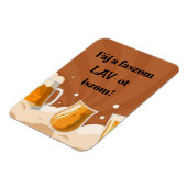 痛いお尻 LAVを飲む!冷蔵庫マグネット マグネット (左側)