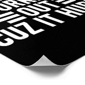 痛いから運動嫌い 冗談みたいな痛み 反運動Tシャツ ポスター (角)