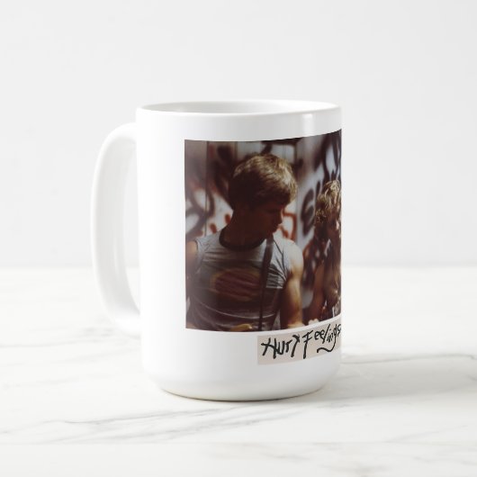 痛いところを突かれたマグカップ コーヒーマグカップ (正面左)