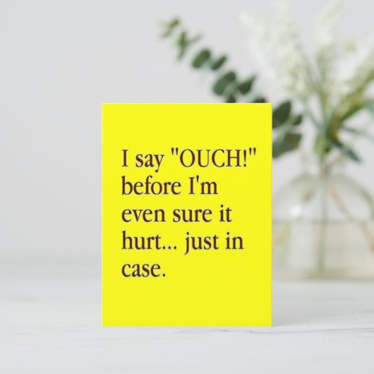 痛いとは思わないうちに痛い目に…~に入って ポストカード (スタンド正面)