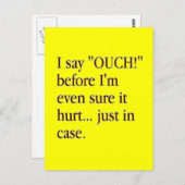 痛いとは思わないうちに痛い目に…～に入って ポストカード (正面/裏面)