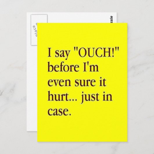 痛いとは思わないうちに痛い目に…～に入って ポストカード (正面/裏面)