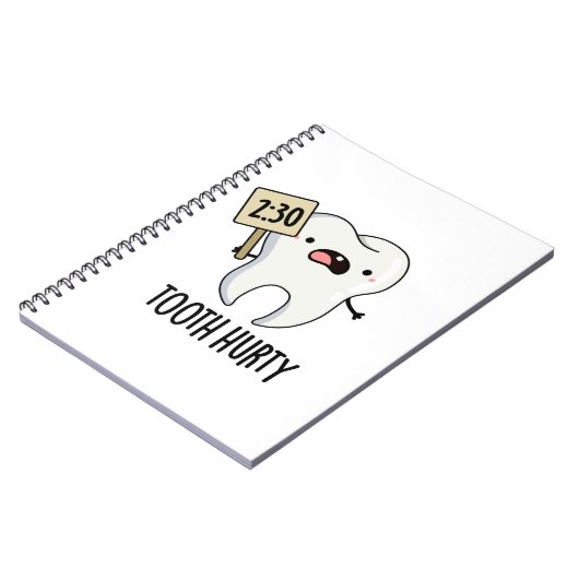 痛い歯の面白い歯科パン ノートブック (左側)