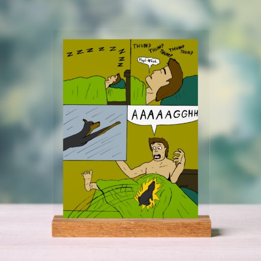 痛い目が覚める アクリルサイン (ニュートラル)