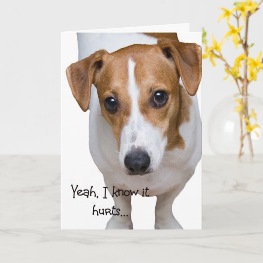 痛い カード (黄色い花)