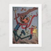 痛い！ヴィンテージ小さな魔法使い ポストカード (正面)