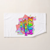 痛い!漫画ブックジャーゴンおもしろい バスタオルセット (ハンドタオル)