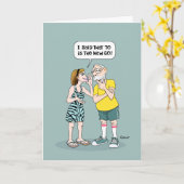 痛おもしろいい70誕生日 カード (黄色い花)