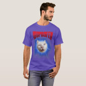 痛そうな猫の面白いイラスト イブプロフェン Tシャツ (正面フル)