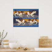 痛っ！犬が犬をかむ ポスター (キッチン)