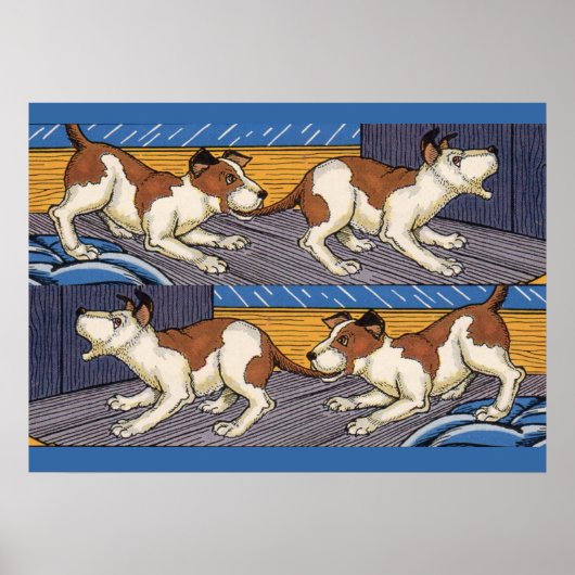 痛っ！犬が犬をかむ ポスター (正面)