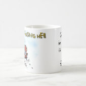 痛ましい地獄:「トラブルに巻き込まれて……」マグ コーヒーマグカップ (中央)