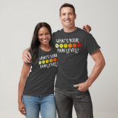 痛みおもしろいを表す看護のペイン・スケール・チャート Tシャツ (ユニセックス)