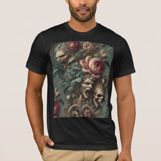 痛みからの長い道のり - ゴシックウェアラブルアート Tシャツ (正面)