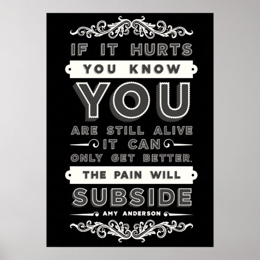 痛みがプレミアムポスターを消す ポスター (正面)