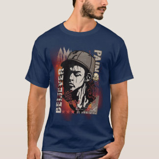 痛みが信者を生む モチベーション グランジデザイン Tシャツ