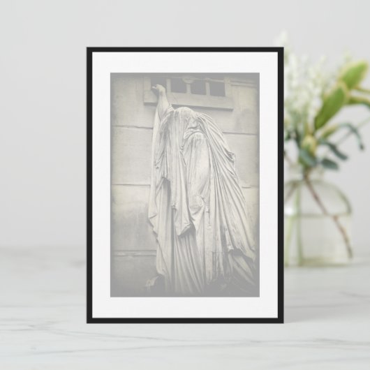 痛みと悲しみの葬儀発表招待状 招待状 (スタンド正面)