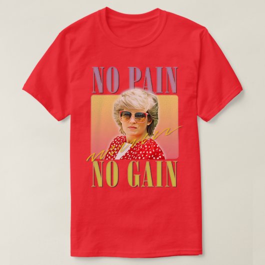 痛みなくして成長なし Tシャツ (デザイン正面)