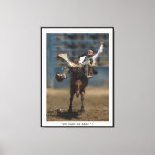 "痛みなし – 利益なし" !張りキャンバスプリント キャンバスプリント (正面)