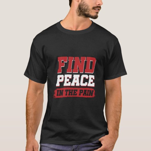 痛みに平安を見出す Tシャツ (正面)