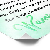 痛みの慢性的な痛みの戦士に勝利する フォトプリント            (角)