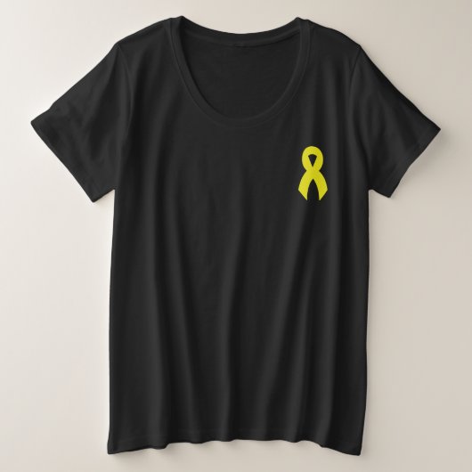 痛みの管理は自殺防止につながります  プラスサイズTシャツ (デザイン正面)