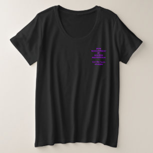 痛みの管理は自殺防止につながります プラスサイズTシャツ