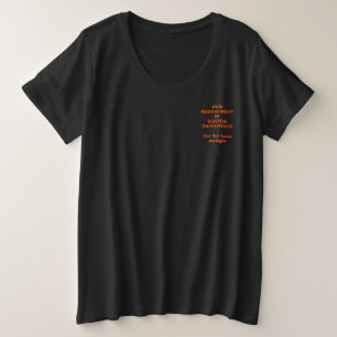 痛みの管理は自殺防止につながる プラスサイズTシャツ