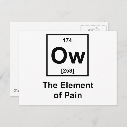痛みの要素 ポストカード (正面/裏面)
