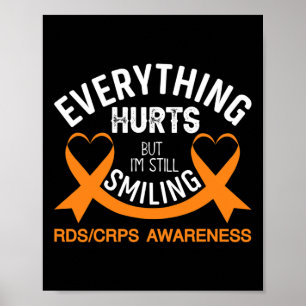 痛みはあるけど笑顔で - RSD CRPS 啓発 ポスター