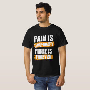痛みは一時的なもの 誇りは永遠 – フィットネス Tシャツ