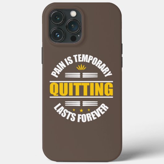 痛みは一時的なもの、諦めることは永遠に続く Case-Mate iPhoneケース (裏面)