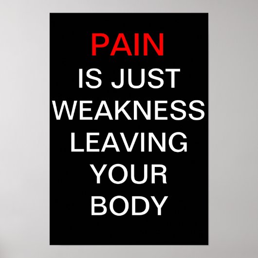 痛みは単なる弱離れさの体 ポスター (正面)